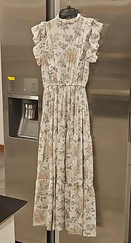 ๐DOEN๐ Carnation Dress ~ Salt Summer Floral Print XS NWOT *Missing Waist Tie" Green