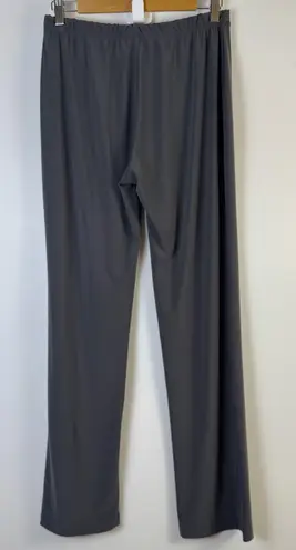 Clara Sunwoo XL Gray Straight Leg Stretch Dress Pants Travel Charcoal Pull On
