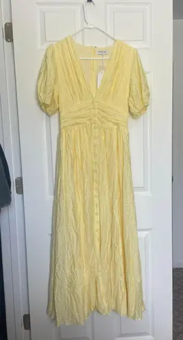 Fortunate One Busy Bee Maxi Dress Yellow