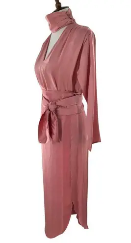 Vintage Karie Patterson SANSASAPPELLE Pink Hand Painted Silk Top/Skirt Medium