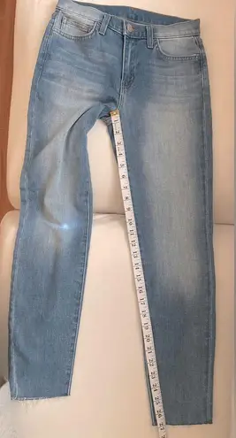 L'Agence L’Agence Women Light Blue Jeans Size 25 Pre-Owned Raw Hem