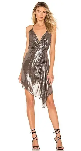 Cami NYC silver metallic Tori cocktail dress XS