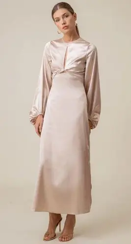 Line and Dot NWT Jacqui Dress maxi long sleeve, size S