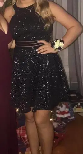 Macy's black homecoming dress discount