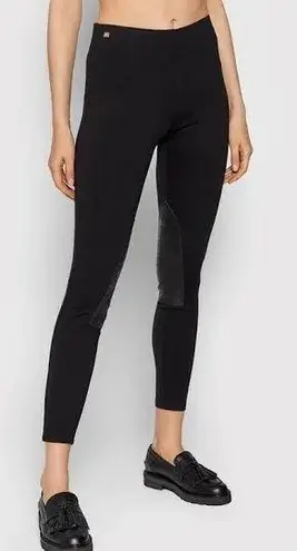 Ralph Lauren Lauren  Ponte Riding Black Leggings