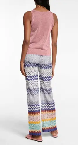 Missoni Metallic Pink Tank Top Size 50 IT