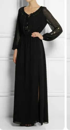 Target Altuzarra for  Black Swiss Dot Chiffon Maxi Dress