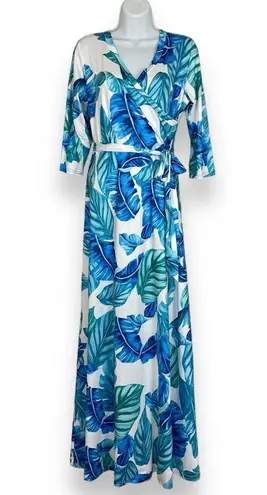 Maxi Dress Tropical Faux