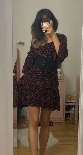 Love moschino silk lips print dress