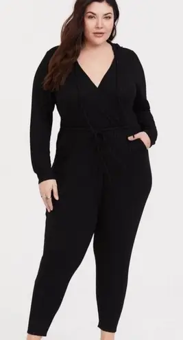 Torrid NWT  Long Sleeve Hacci Jumpsuit in Black Size Large‎ - Image 1