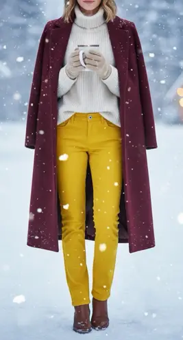 Just Cavalli Bright Yellow Straight-Leg Jeans – Size 29 – NWOT – Rare Colorway