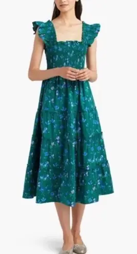 Hill House Emerald space Rocket Floral Ellie Dress XS