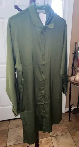 Jon & anna Women's Green Shirt Dress Size L