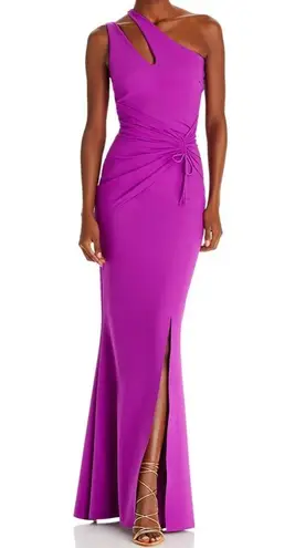 Chiara Boni La Petite Robe Costanza Long One-Shoulder Gown, Size 14 NWT $995