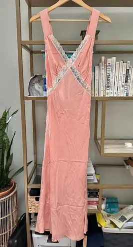 Reformation NWT  Provence Silk Dress in Powder Pink