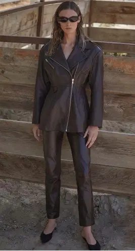 ANINE BING leather moto jacket NEW