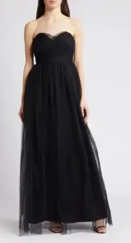 Chelsea 28 Nordstrom Tulle Strapless Black Wednesday Adam’s gown large
