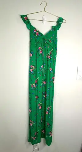 Kingston Grey Green Floral Maxi Dress