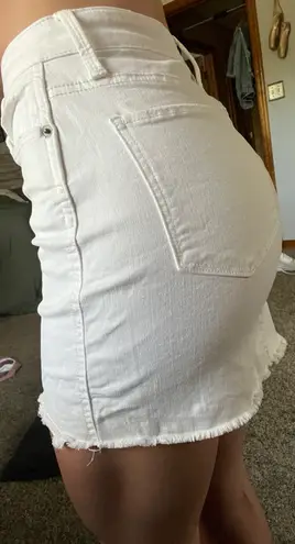 Mudd White Denim Skirt 