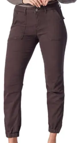 Mavi Chocolate Brown Mid Rise Slim Cargo Utility Zipper Ankle Pants Size 26