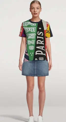 KENZO Flag Print Oversize Cotton T