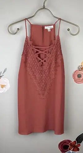 Mine Britton Orange Cross Draped Tank