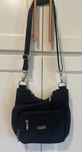 Baggallini Black Crossbody Shoulder Bag Adjustable Strap criss cross travel