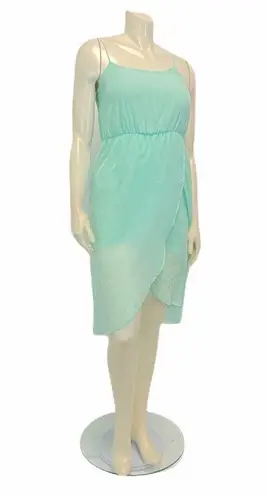 Everly  Mint Green spaghetti Stap High Low Dress