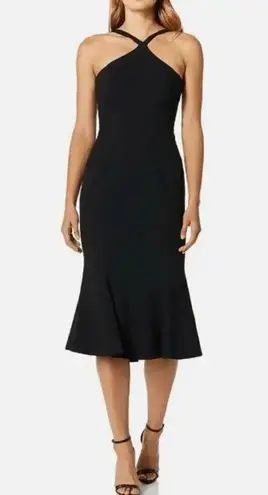 Dress the Population  Tessa Crepe Mermaid Midi Dress In Black