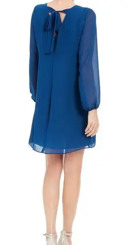 Inc international INC Blue Chiffon Tie-Back Dress | Size M