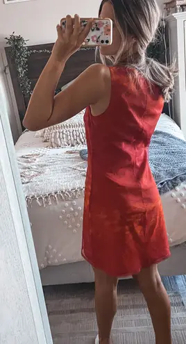 I.N. San Francisco Red Mesh Mini Dress