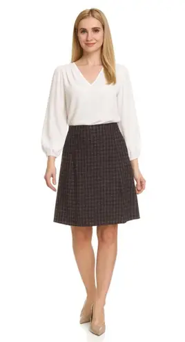 Women's Peace of Cloth Brown Beige Plaid A