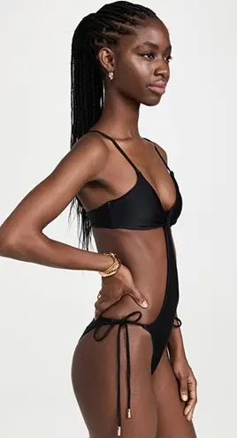 Cult Gaia ππ Teo Cutout One-Piece Swimsuit ~ Black Medium M NWT