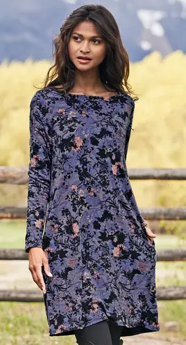 Peruvian Connection Shadow Blossom Dress Women’s Size Large Bohemian Artsy