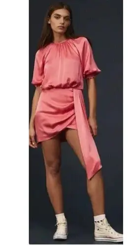 Saylor Zulu Minidress in Melon Pink Size X-Large