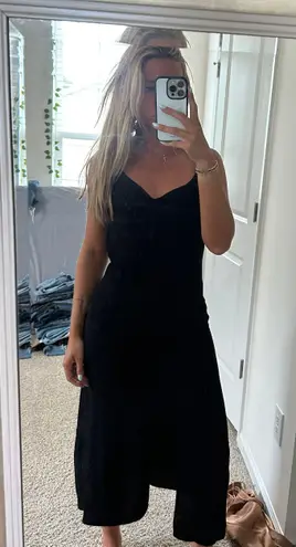 Forever 21 Linen Black Dress 