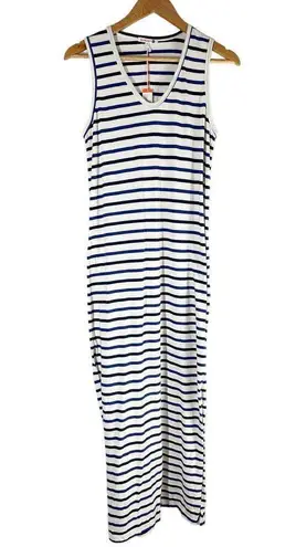 Sundry Stripe Jersey Side Split Maxi Tank Dress Size 1 Small