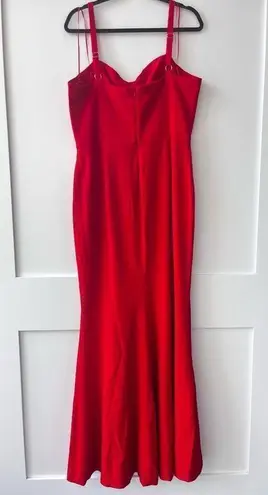 Dress the Population Red Brooke Twist Front Gown