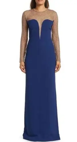 Stella McCartney  Womens Myah Embellished Long Sleeve Gown Size 42