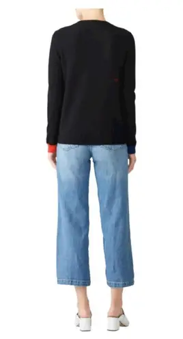 CHINTI & PARKER Womens Mexican Kiss Sweater $415 Long Sleeve Size Small Snakes Black