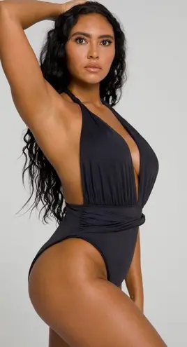 Boutique WHITE Deep V flattering Waist Cincher One Piece