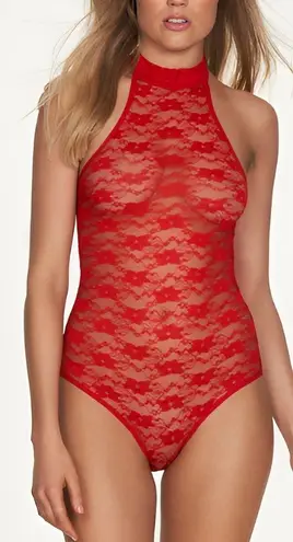 Frederick's of Hollywood NWT Margarita Floral Sheer Lace Teddy Lingerie Size S