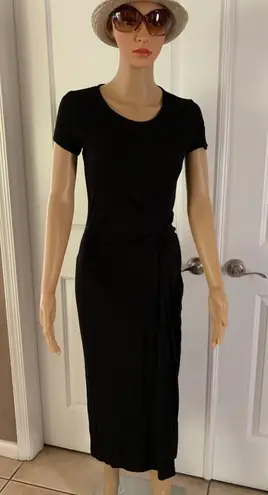 Elie Tahari Melissa Gathered Knit Midi-Dress