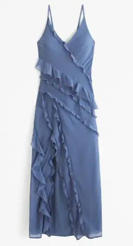 Abercrombie & Fitch Cascading Ruffle Maxi Dress