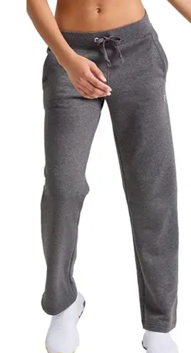 Y2K Aeropostale Women’s Sweatpants Grey Drawstring Size Medium Flared Joggers Gray