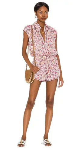 Poupette St. Barth Margo Romper - Pink Clary - Large