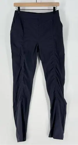 Indyeva Matkailu HV II Womens Pants Ruched Lightweight Pull On Deep Well Navy Blue