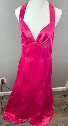 Jessica McClintock Vintage Gunne Sax Hot Pink Formal Maxi Dress Size 11/12