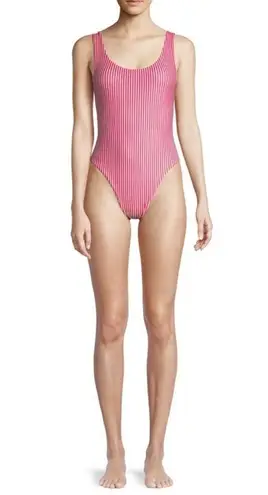 Wildfox New.  red stripe swimsuit. Small. Retail $178