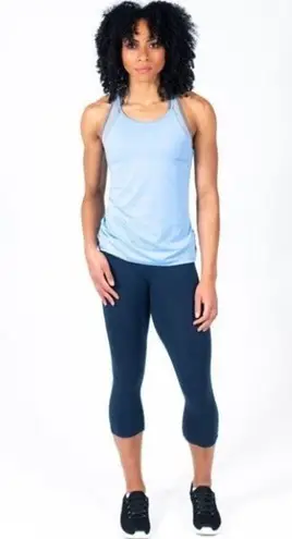 Spalding Women's High Neck Thin Straps Shirred Side Ruched Racerback Tank XS